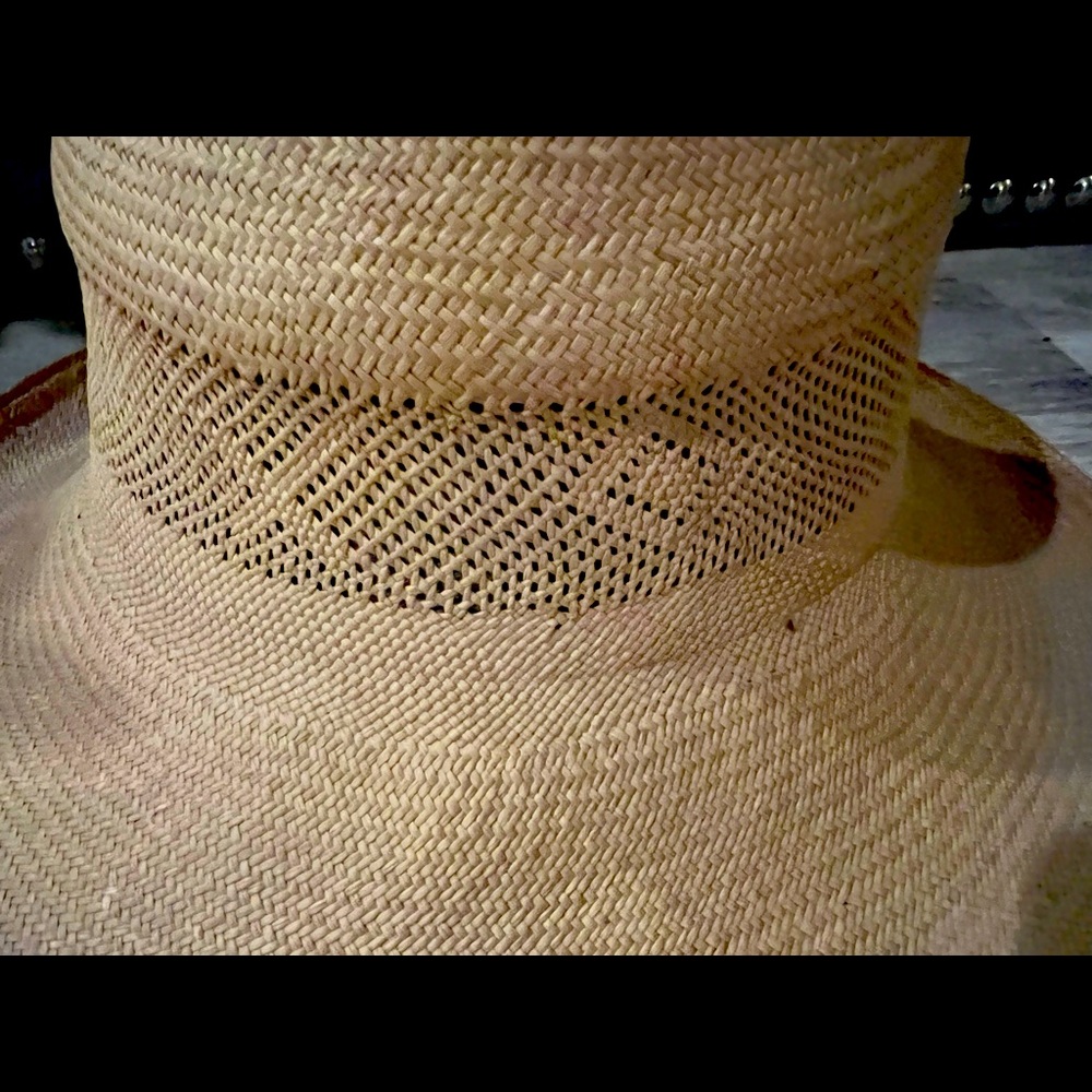 Floppy geometric straw hat SUMMER SALE!! - Picture 3 of 3